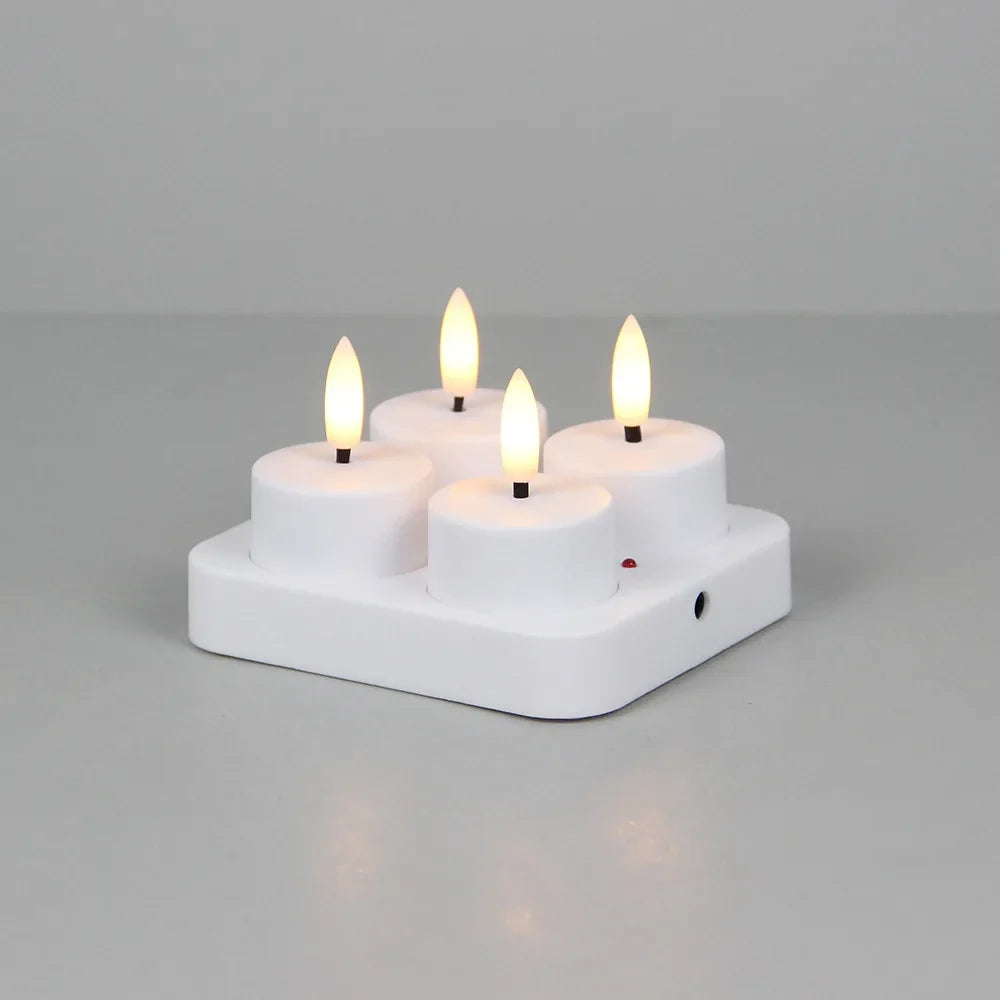 Trendbay 4Pcs LED Flameless Candle Lights – Battery-Operated