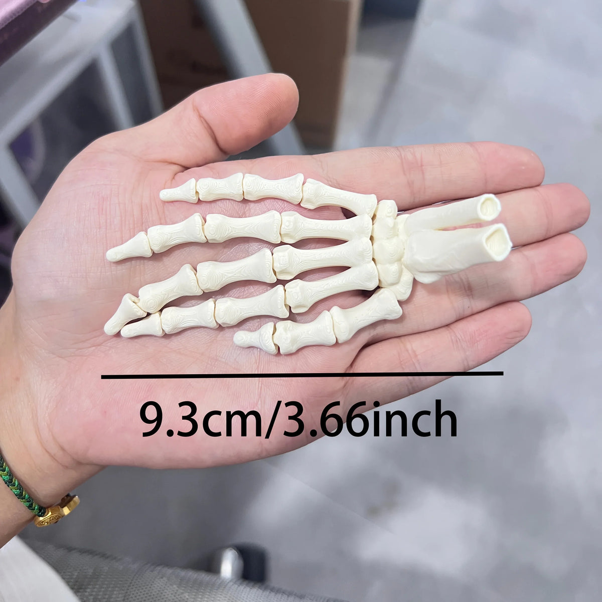 Trendbay 3D Printed Hand Bone Ornaments 9.3CM 2pc set