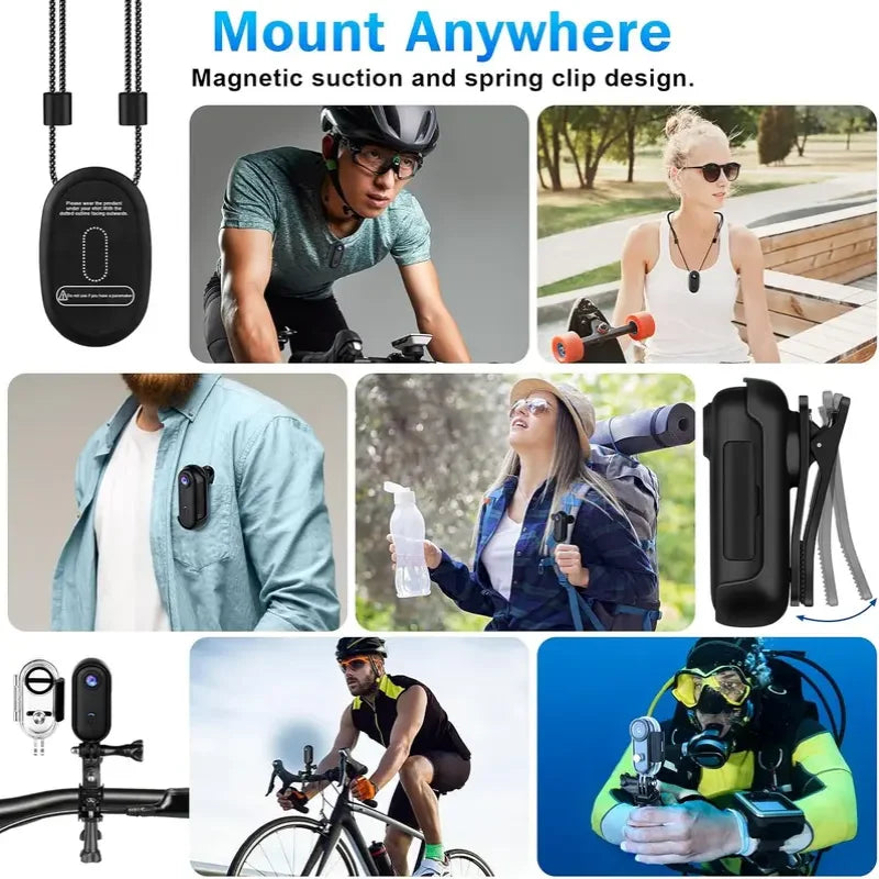 Trendbay Mini Full HD WiFi Action Body Camera for Helmet & Motorcycle