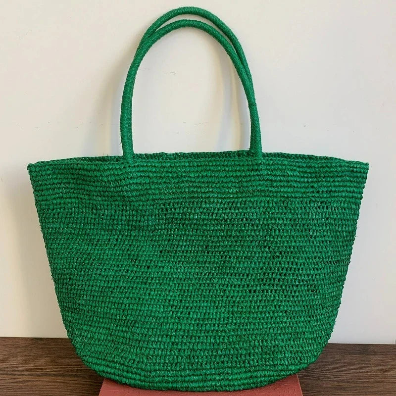 Trendbay Large Handwoven Rattan Tote Bag