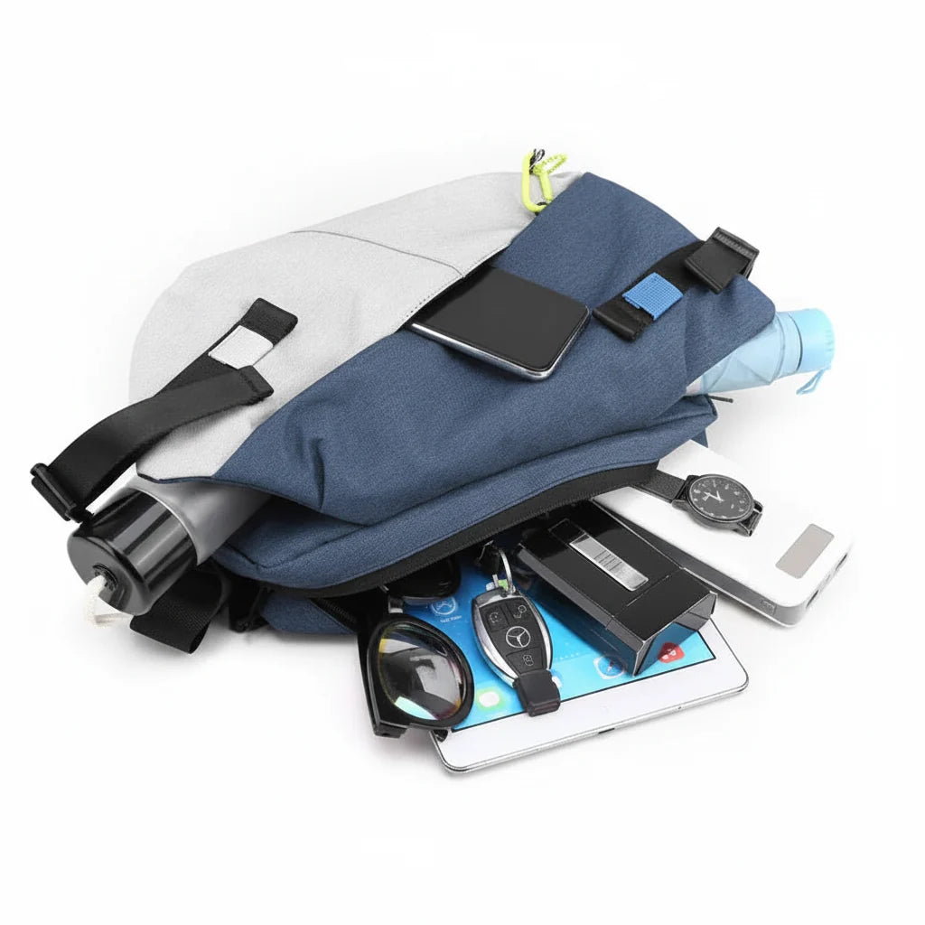 Trendbay  Nylon Panelled Waist Pack
