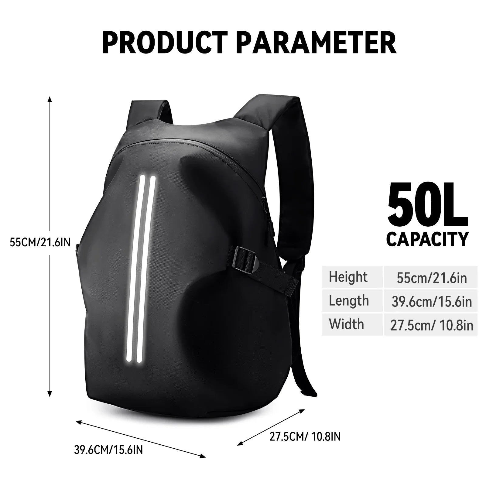 Trendbay 50L Waterproof Motorcycle Backpack