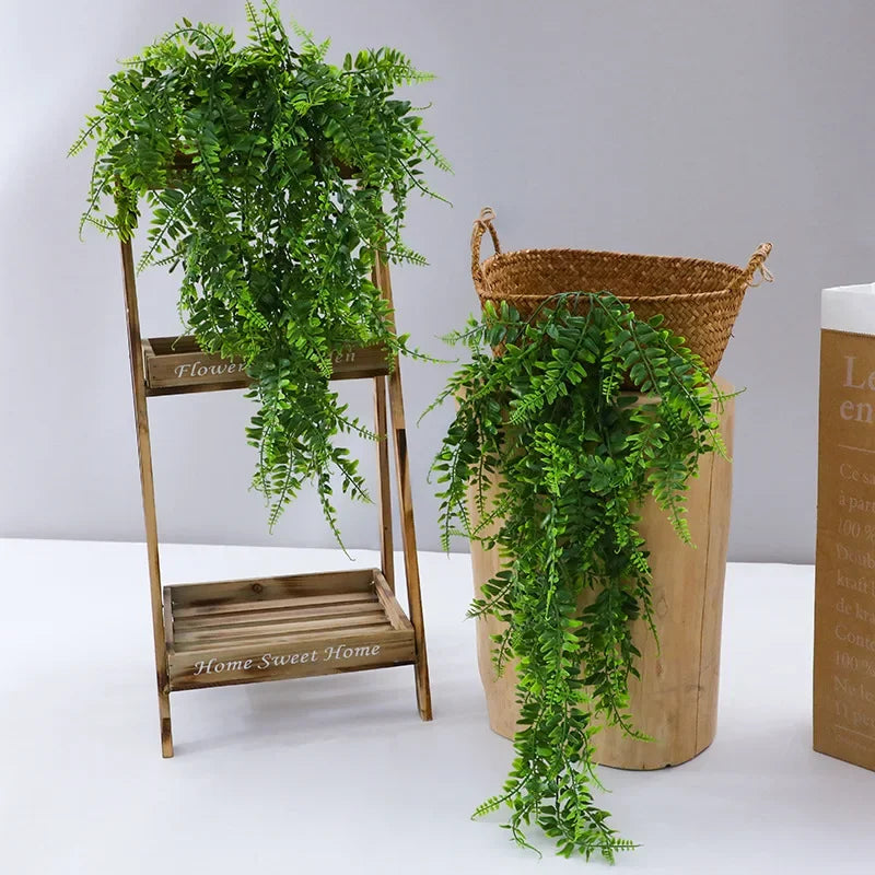 Trendbay 80cm Artificial Plant Vine Hanging Plastic Leaf Grass Garland