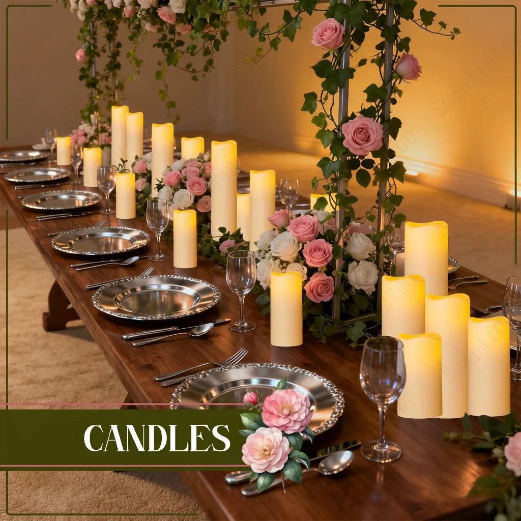 Trendbay Flameless LED Flickering Candles Set