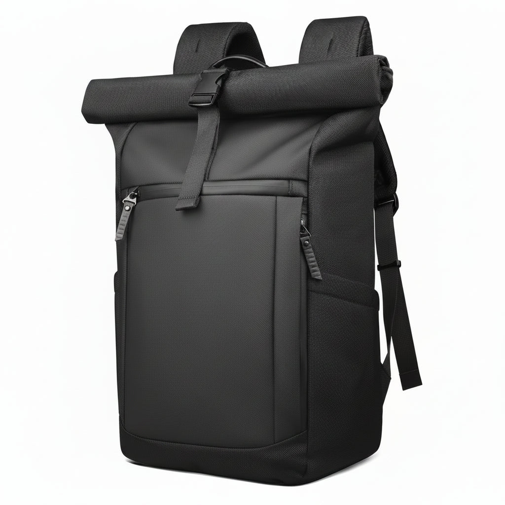 Trendbay Expandable Roll-Top Laptop Backpack – Water-Resistant Travel & Business Backpack