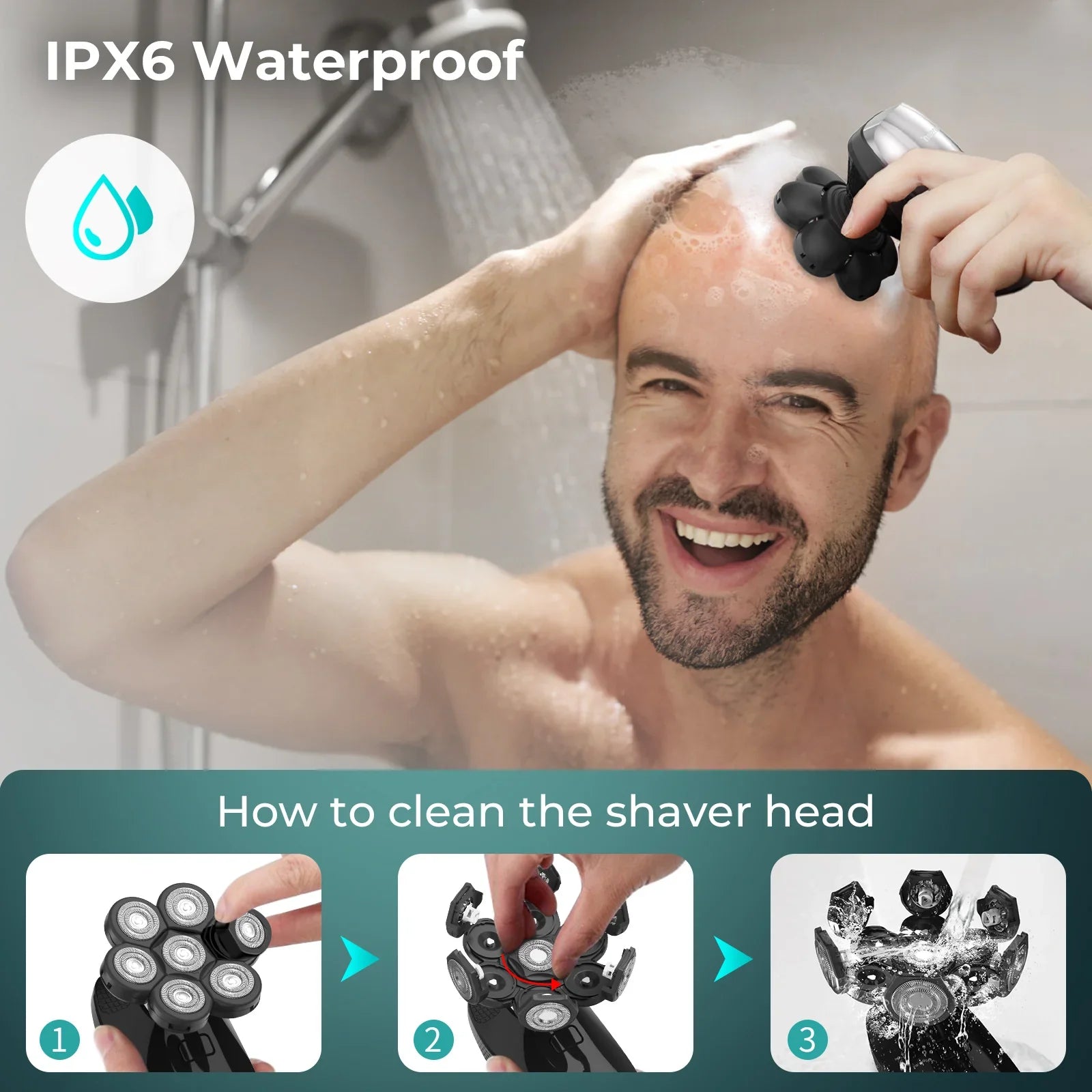 Trendbay 5-in-1 Electric Shaver Kit with 7D Floating Cutter Head