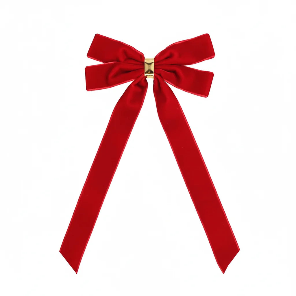 Trendbay Velvet Ribbon Bow Christmas Ornaments