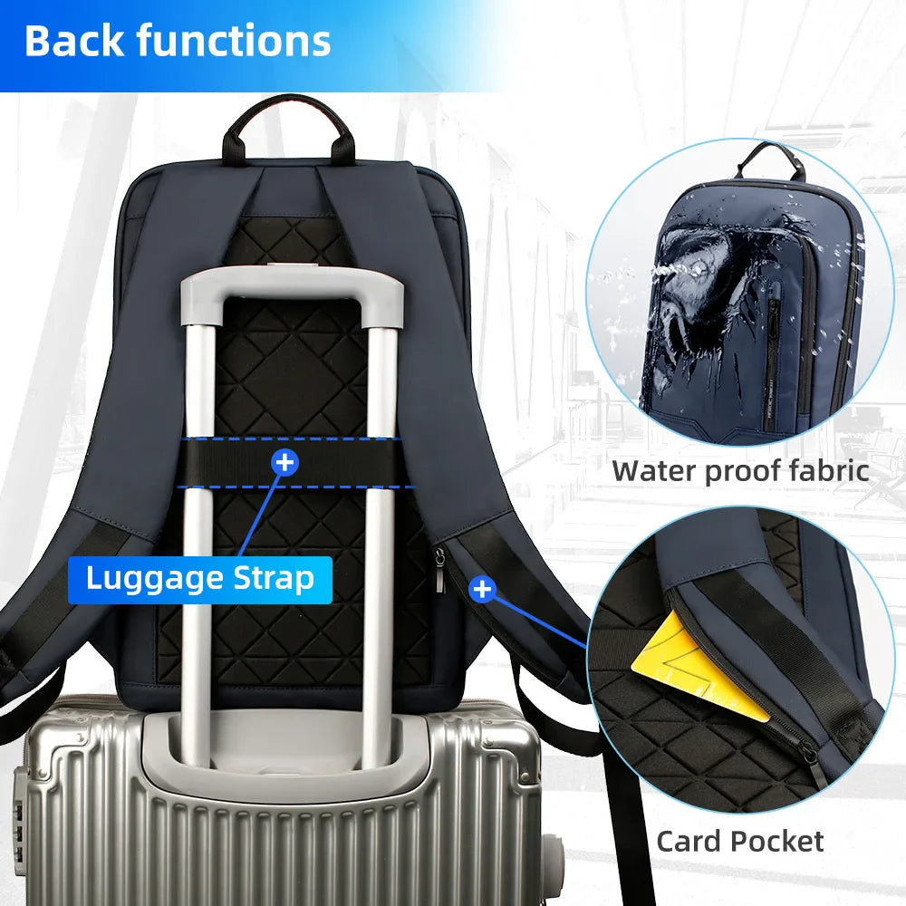 Trendbay Slim Waterproof Laptop Backpack 15.6