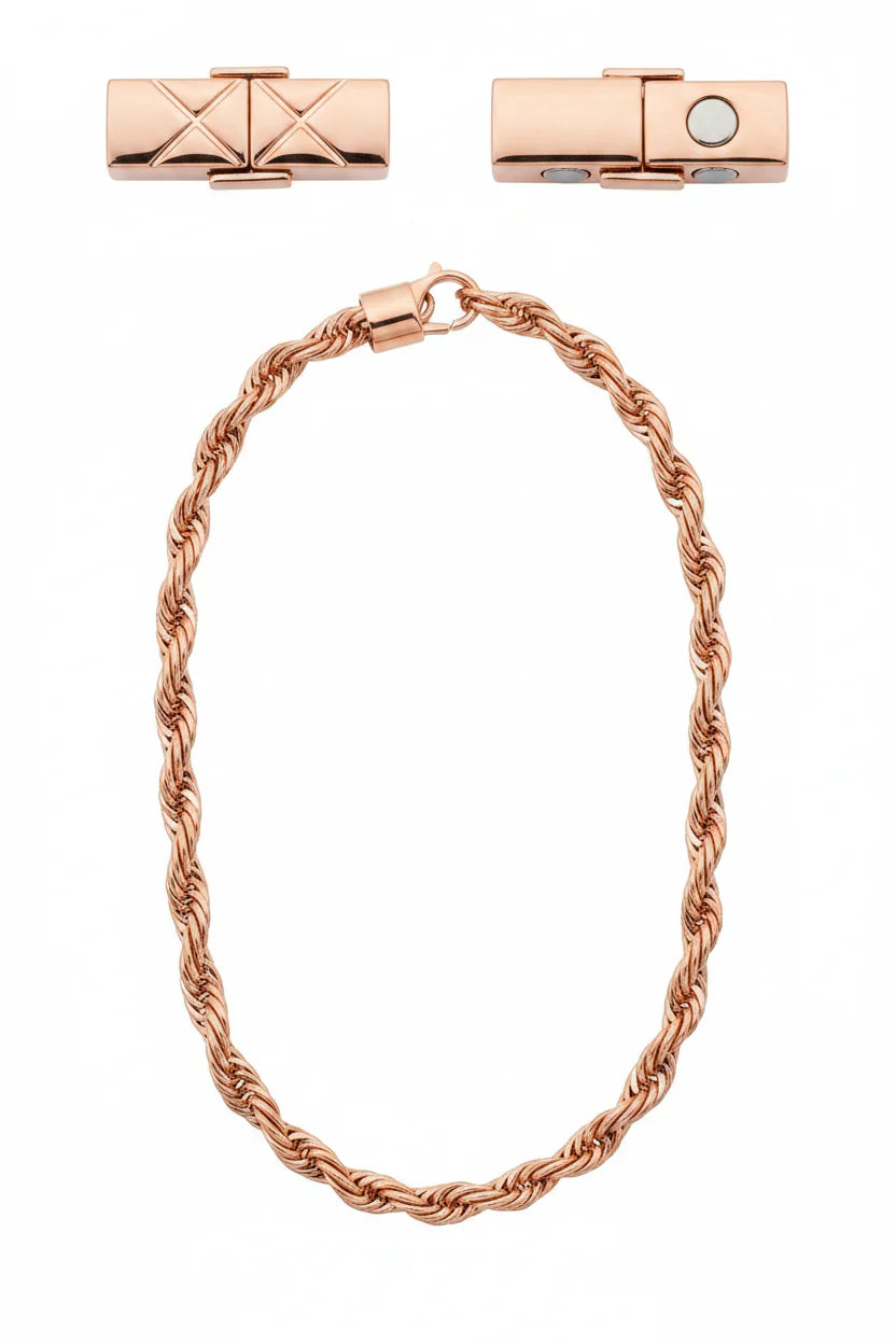 Trendbay Luxury Serpentine Pure Copper Chain Necklace for Men & Women