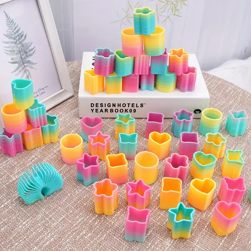 Trendbay Rainbow Magic Spring Mini Plastic Fidget Toys