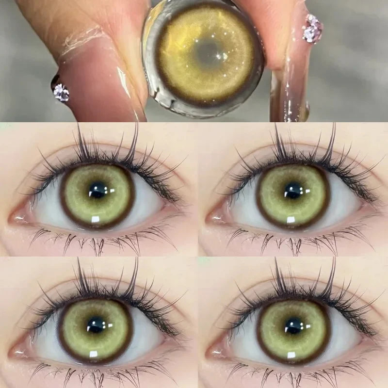 Trendbay 2-Piece Koi Fish Legend Colored Contact Lenses – Yellow Anime-Style