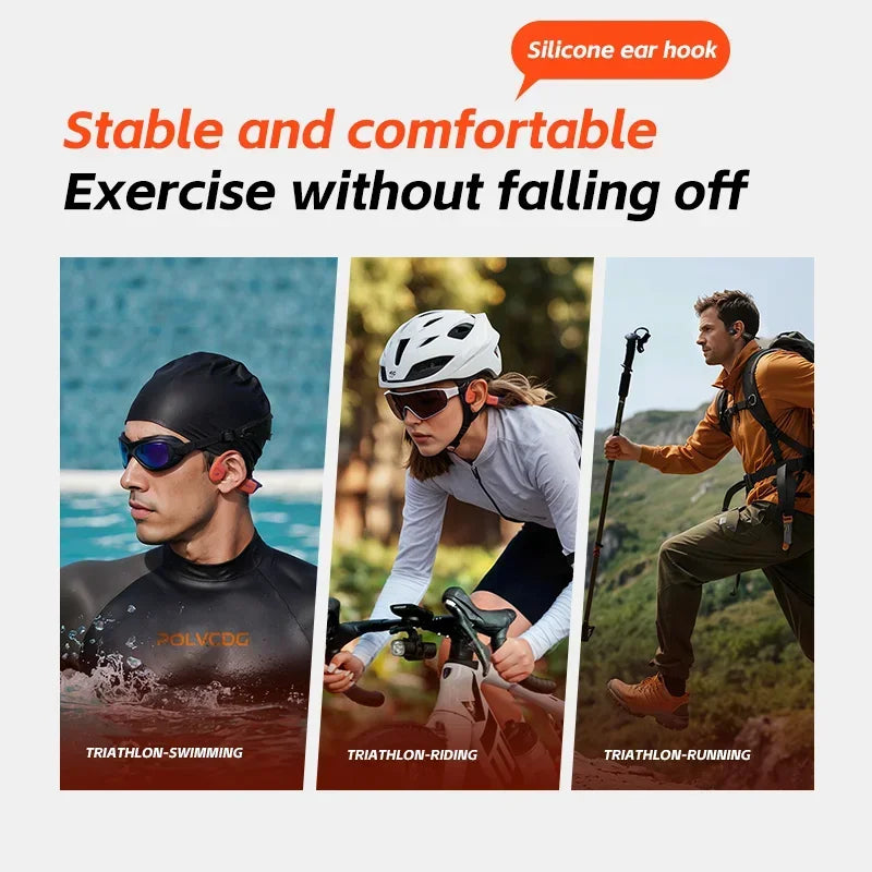 Trendbay Waterproof Bone Conduction Earphones with 32GB Memory