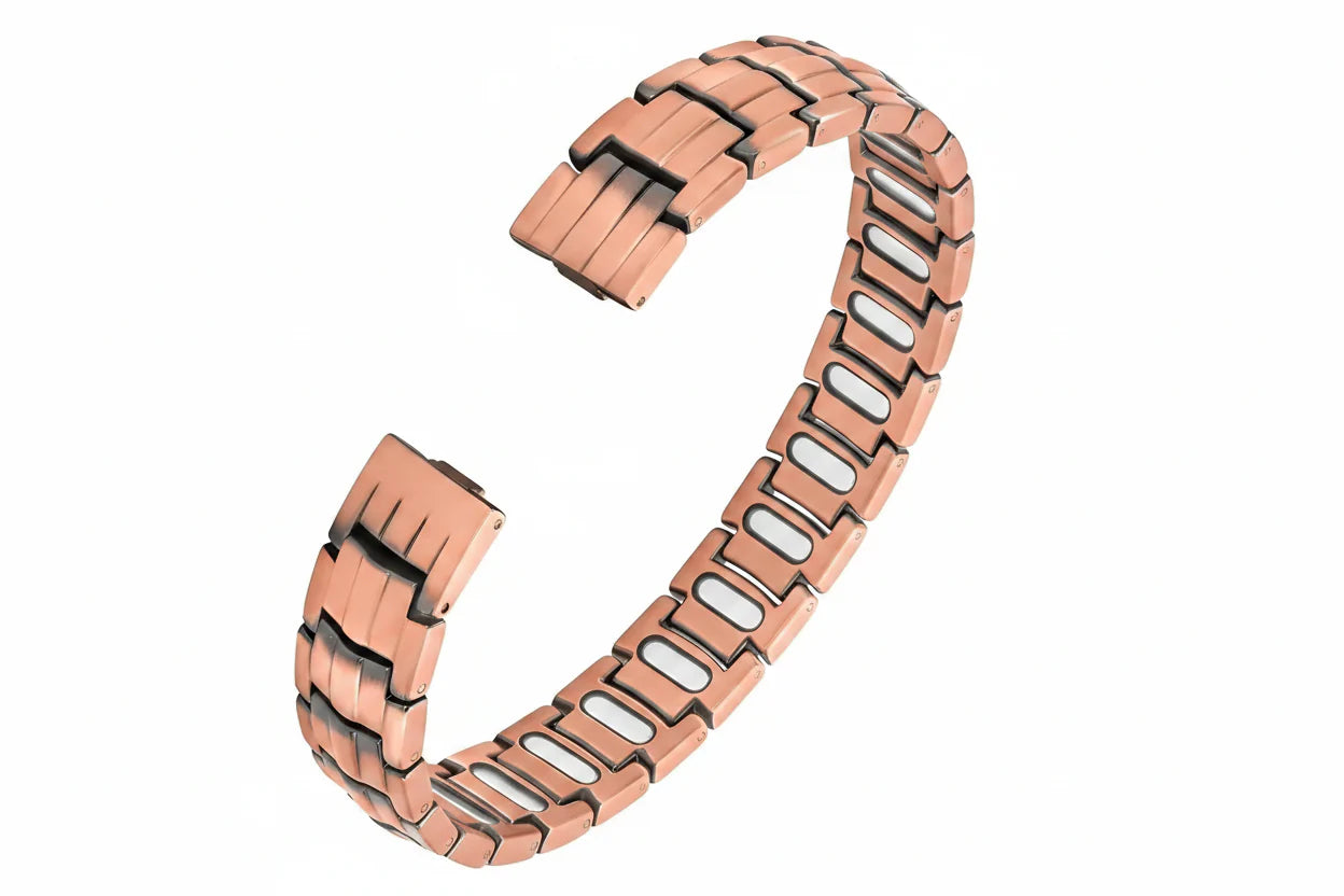 Trendbay Premium Copper Magnetic Bracelet for Men – Titanium Steel Wristband