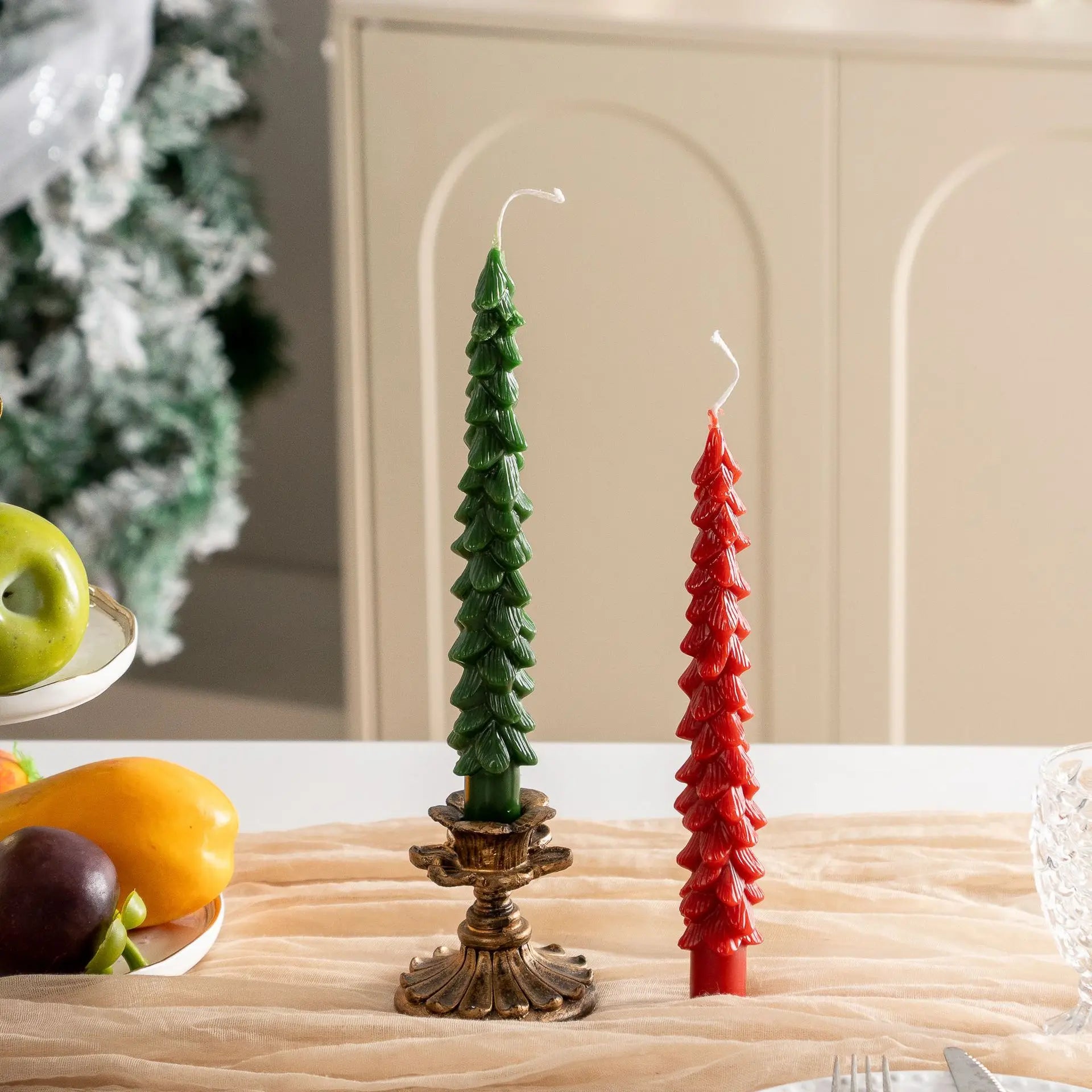 Trendbay Christmas Tree Shaped Decorative Candles