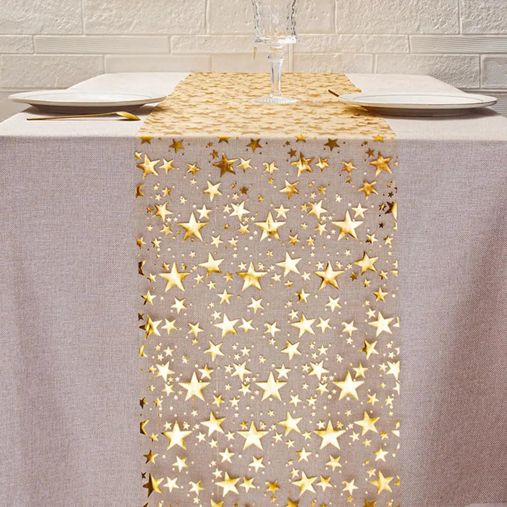 Trendbay Glitter Star Metallic Table Runner 28 × 275 cm