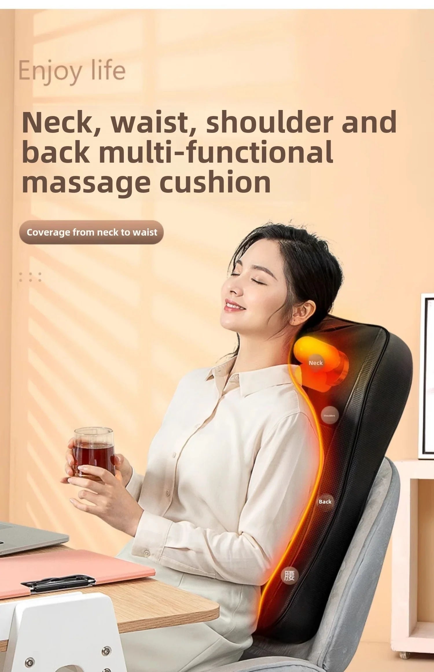 Trendbay Chair-Type Full Body Massager with Neck & Shoulder Support
