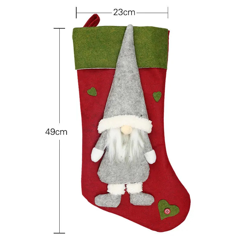 Trendbay Large Christmas Stocking Gift Bag