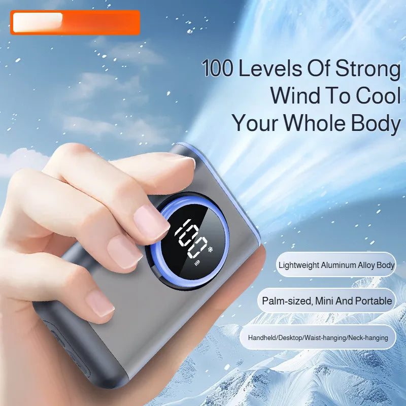 Trendbay Portable 3-in-1 Handheld Fan Rechargeable Neck Fan