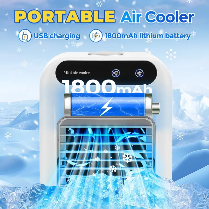 Trendbay Portable Mini Air Conditioner Fan with Humidifier