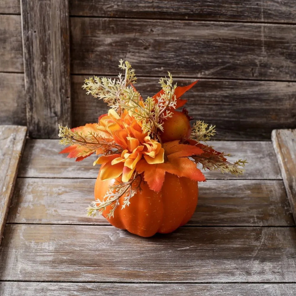 Trendbay Artificial Pumpkin Chrysanthemum Autumn Tabletop Decoration