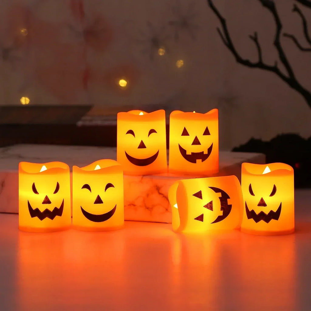 Trendbay 6-Piece Halloween LED Candle Lights – Battery-Powered