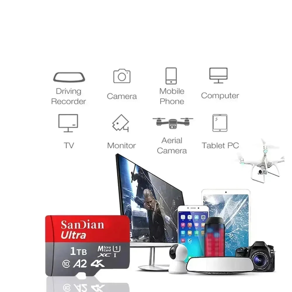 Trendbay 512GB MicroSD Memory Card High-Speed TF Flash Card