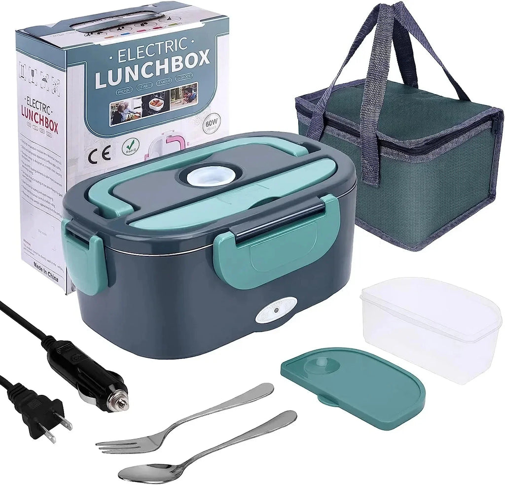 Trendbay Electric Lunch Box 1.5L – 60W Portable Food Warmer for Car & Home