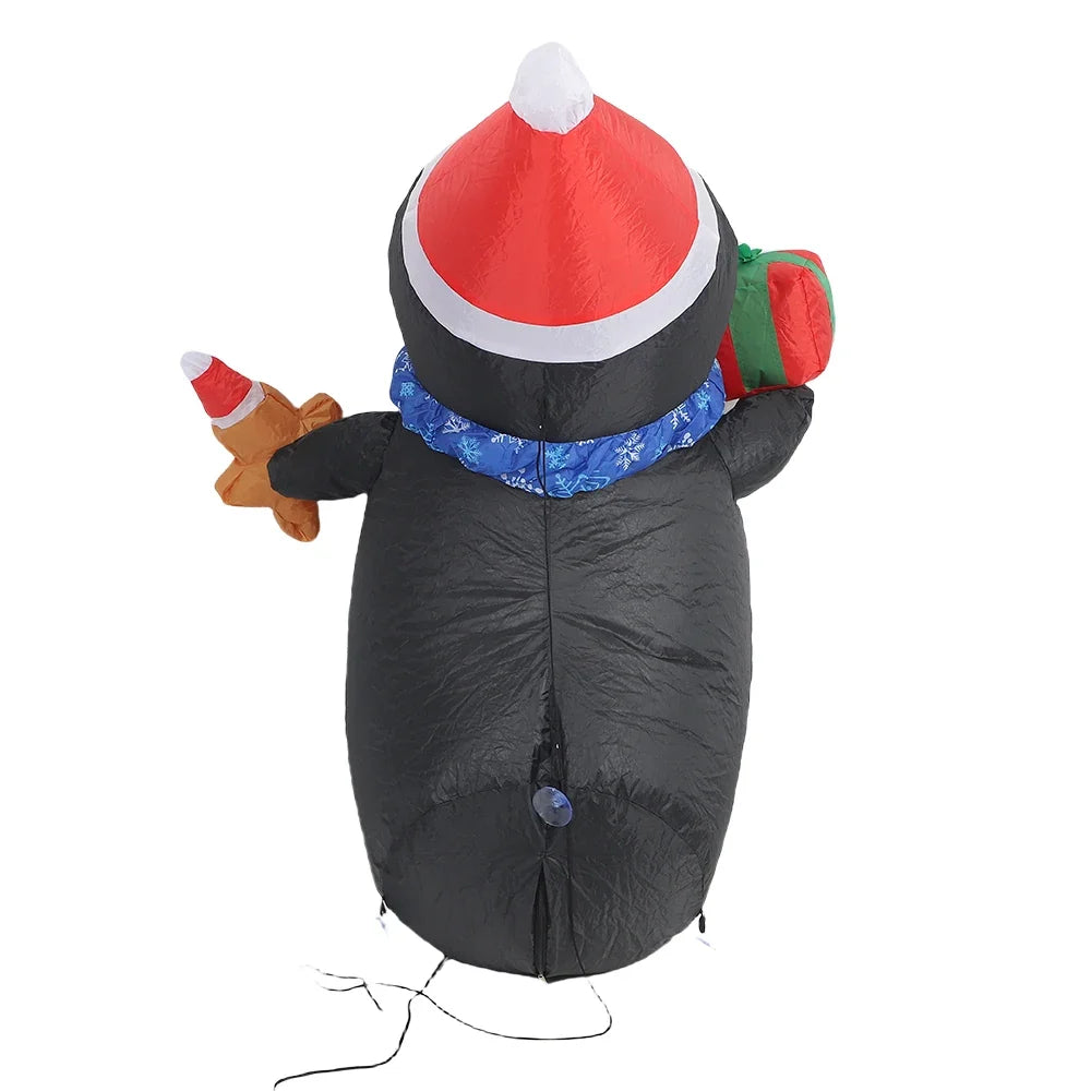 Trendbay Inflatable Christmas Penguin with LED Lights