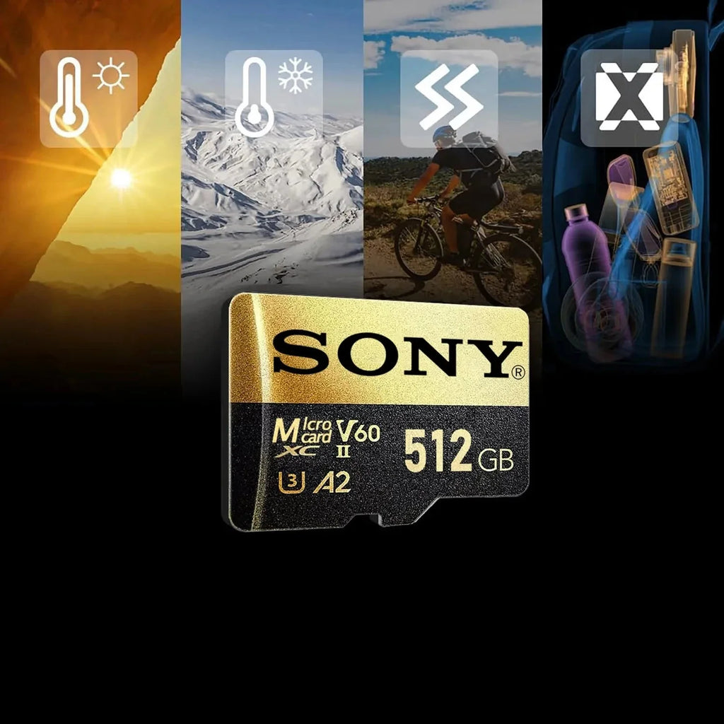 Trendbay Sony 512GB MicroSDXC Memory Card U3 A2 Class 10