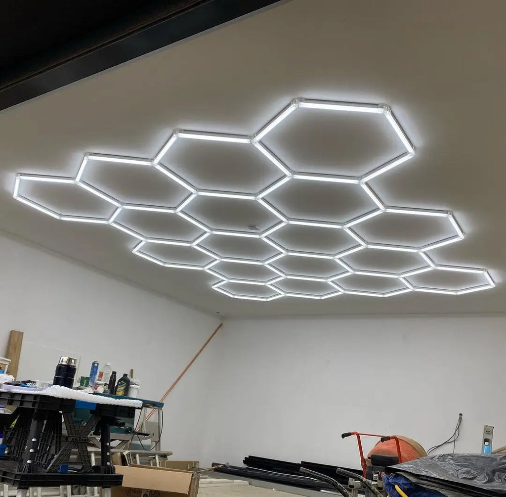 Trendbay Hexagon LED Garage Ceiling Light 6500K