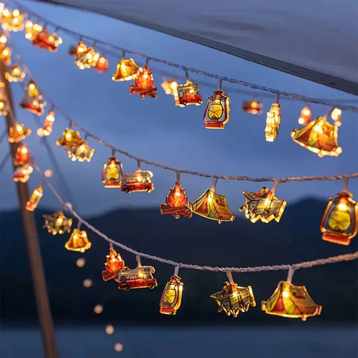 Trendbay 4.5M 30-LED Camping String Warm White Lights