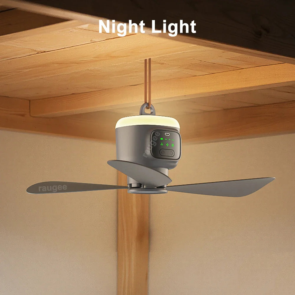 Trendbay 12000mAh Portable Ceiling Fan with Remote Control