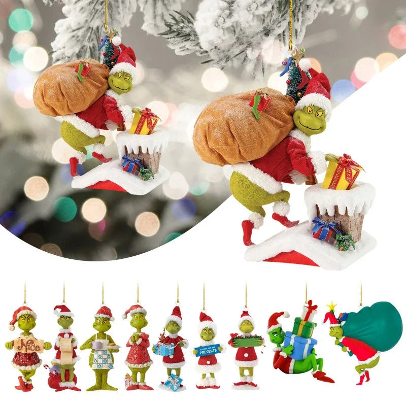 Trendbay Green Monster Christmas Hanging Ornament