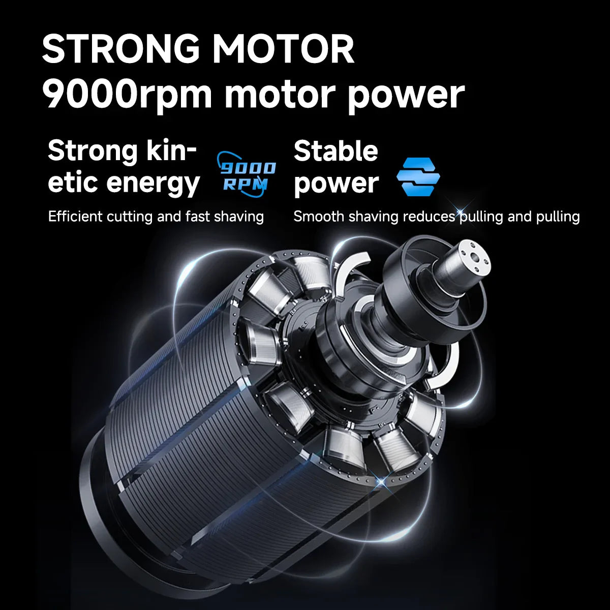 Trendbay Mini Electric Shaver Magnetic Double-Head