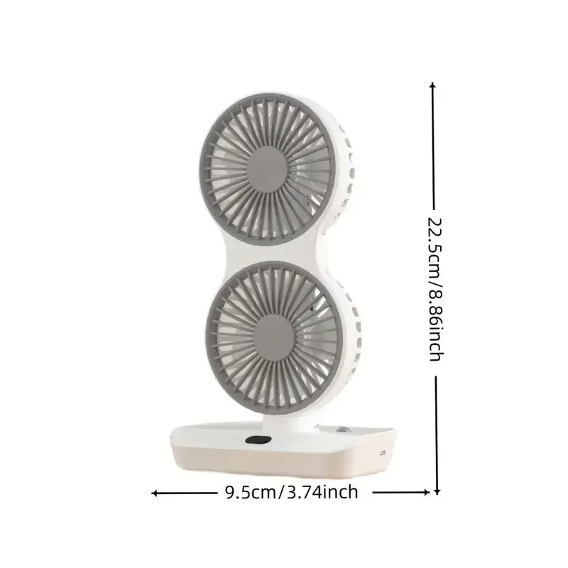 Trendbay Multi-Function Double Head Shaking Fan