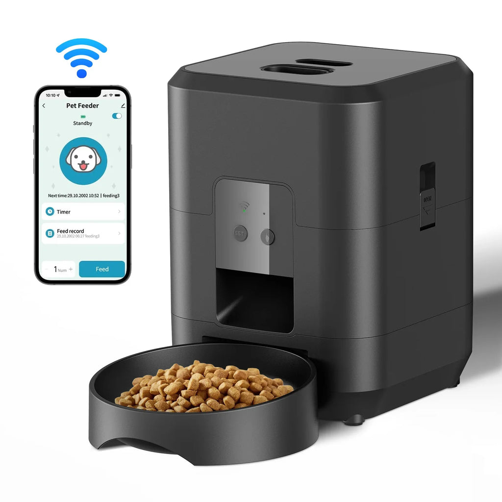 Trendbay Smart Pet Feeder – Automatic Timed Cat & Dog Food Dispenser with Portion Control