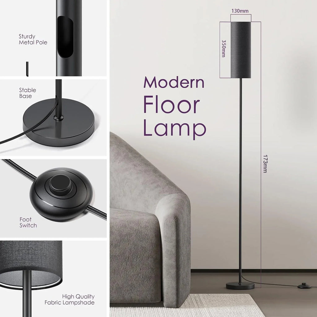 Trendbay Modern LED Floor Lamp with Foot Switch
