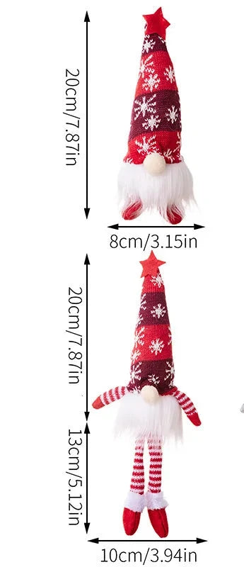 Trendbay LED Faceless Elf Gnome Red Doll 9×23CM