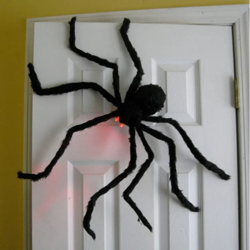 Trendbay 200cm Extra Large Plush Black Spider Lightweight Halloween Horror Prop