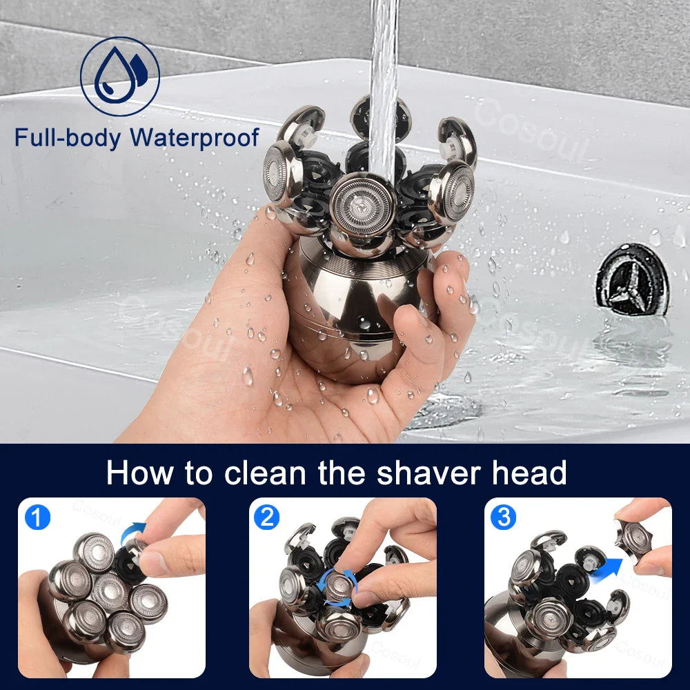 Trendbay 7D Floating Head 5-in-1 Electric Bald Shaver
