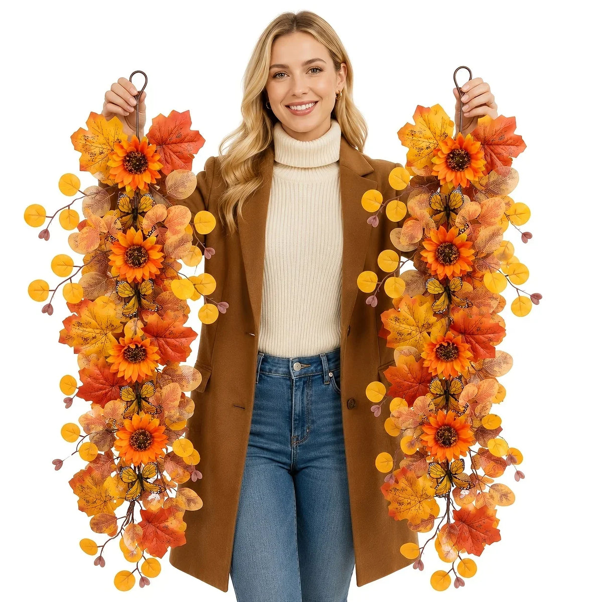 Trendbay 64cm Thanksgiving Autumn Vine Garland