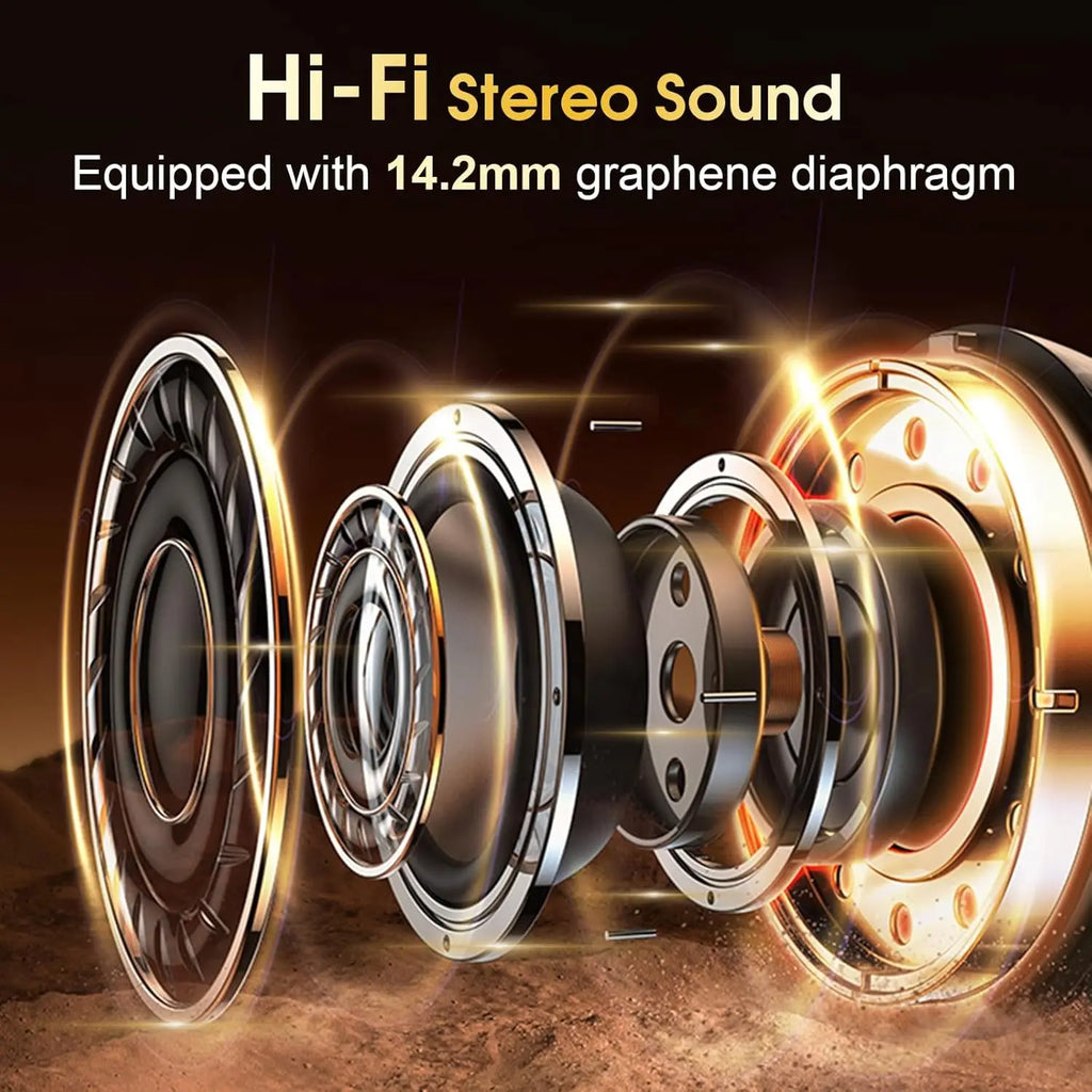 Trendbay Bluetooth 5.4 Wireless Earbuds with Ear Hooks