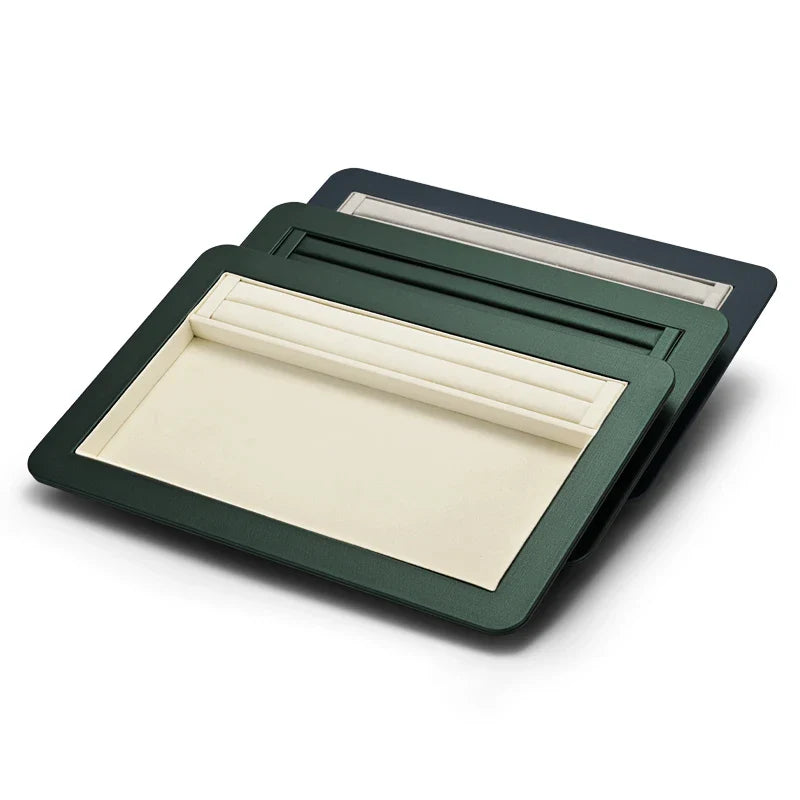 Trendbay Premium Jewelry Display Tray – Soft-Lined Organizer for Rings, Earrings & Bracelets