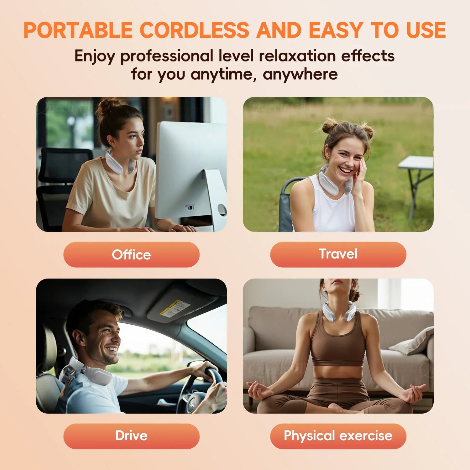 Trendbay Smart Neck & Shoulder Massager with 6 Modes & 16 Levels