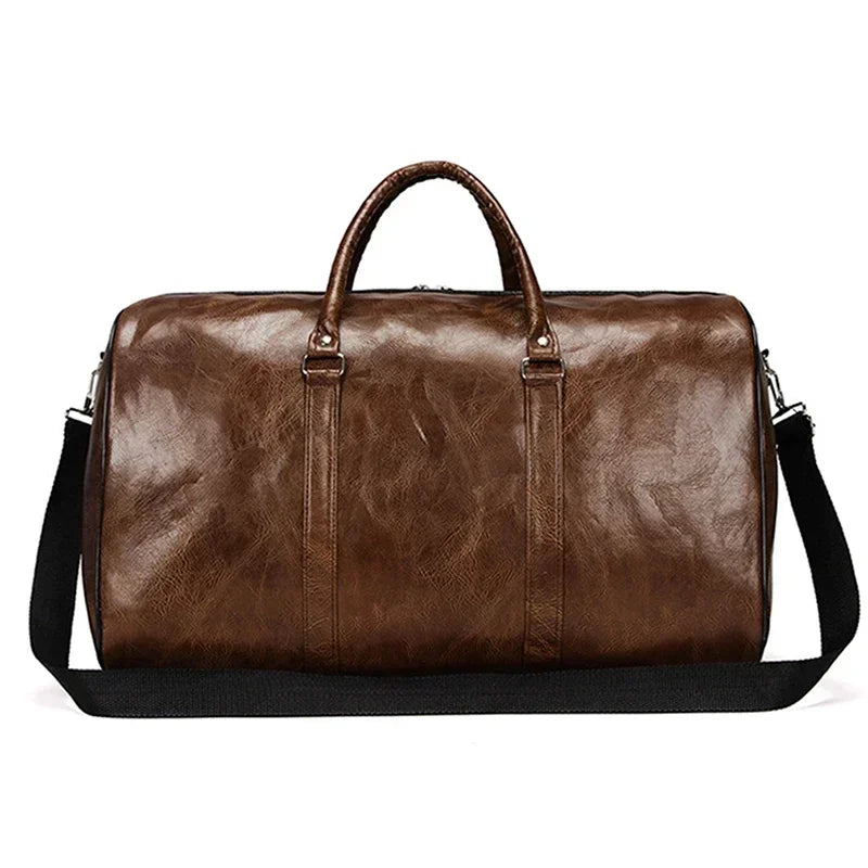 Trendbay Large Capacity PU Travel Duffel Bag