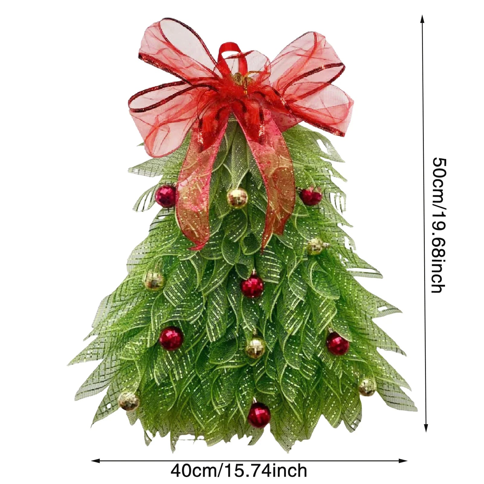 Trendbay Christmas Tree Ribbon Garland Wreath
