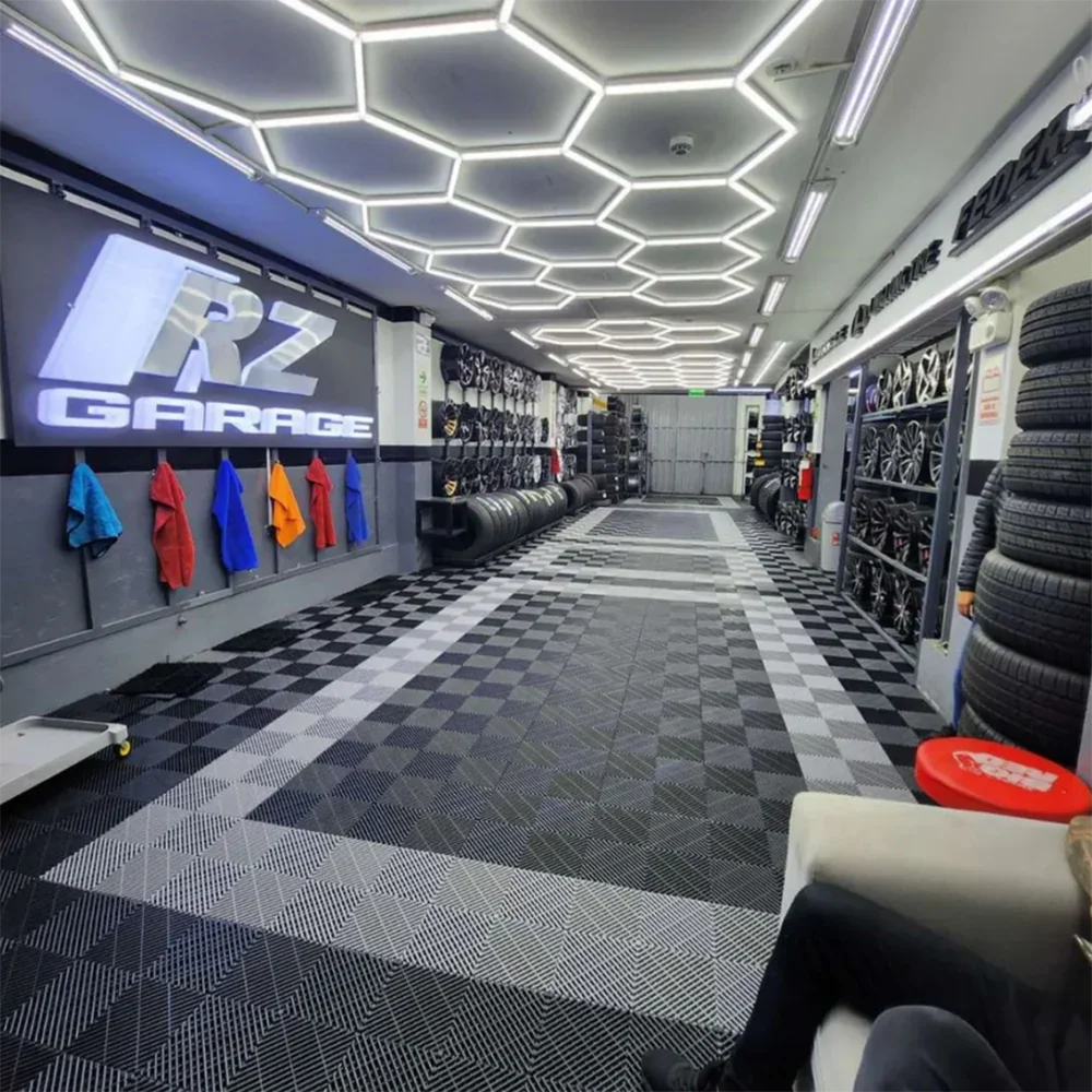 Trendbay Hexagon LED Garage Ceiling Light 6500K