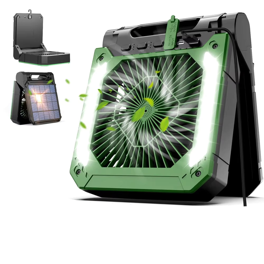Trendbay 20000mAh Portable Camping Fan with LED Light