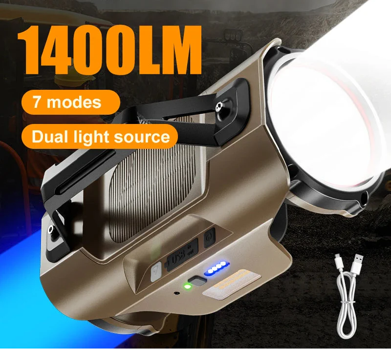 Trendbay 1400LM Dual Light Headlamp Searchlight