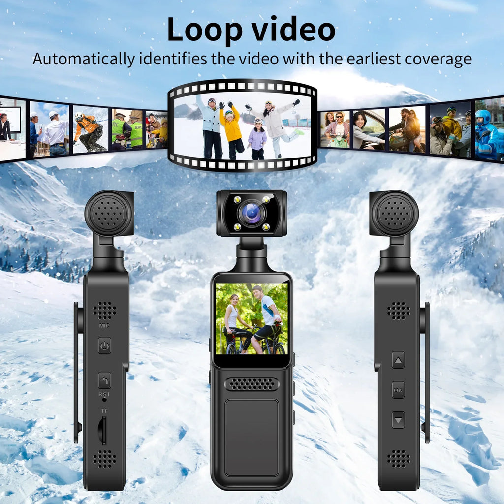 Trendbay Mini 4K HD Body Camera with Night Vision Portable Recorder